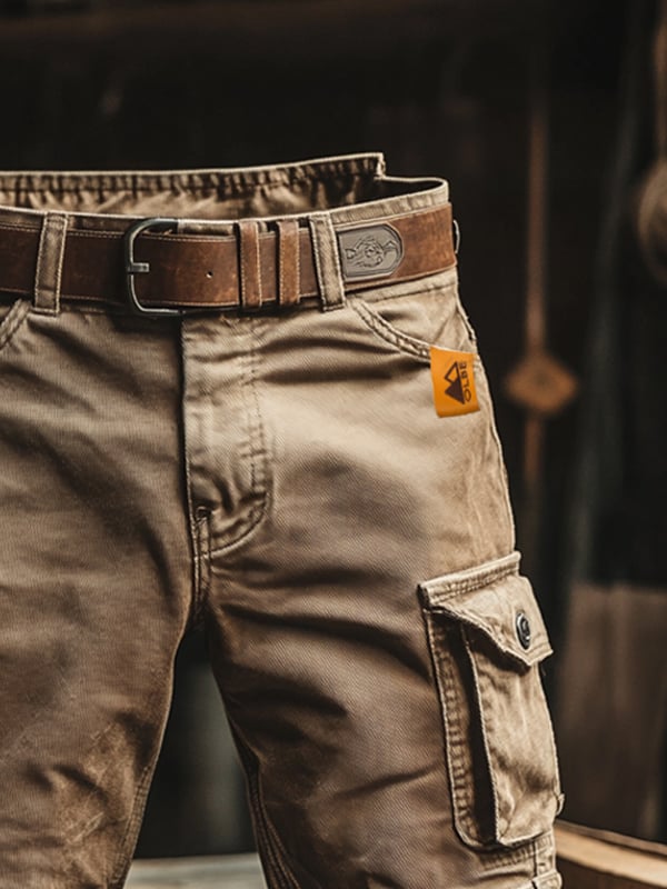 Novak - Retro Multi-Pocket Cargo Shorts