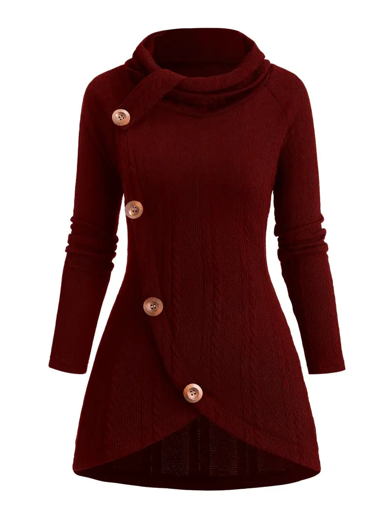 Masabata - Casual Knitted Cardigan With Button