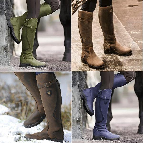Tharika - Waterproof Leather Riding Boot