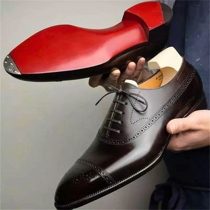 Zydan - Casual Leather Lace Up Shoes