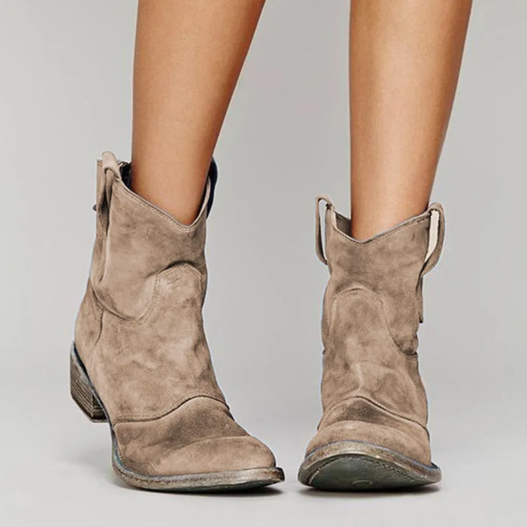 Noyara - Elegant Suede Ankle Boots