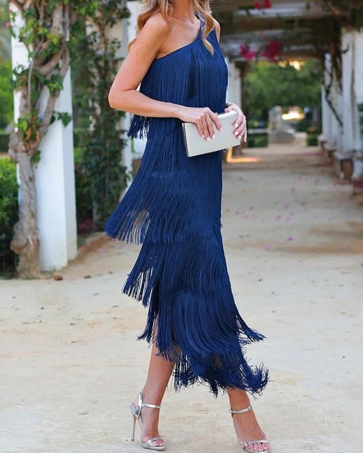 Mirella - Long Dress With Bangs