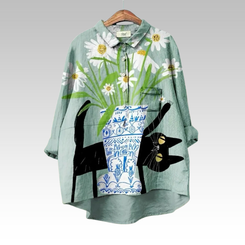 Erna - Classic Floral Blouses