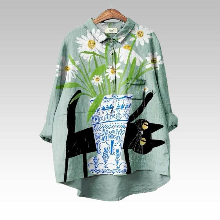 Erna - Classic Floral Blouses