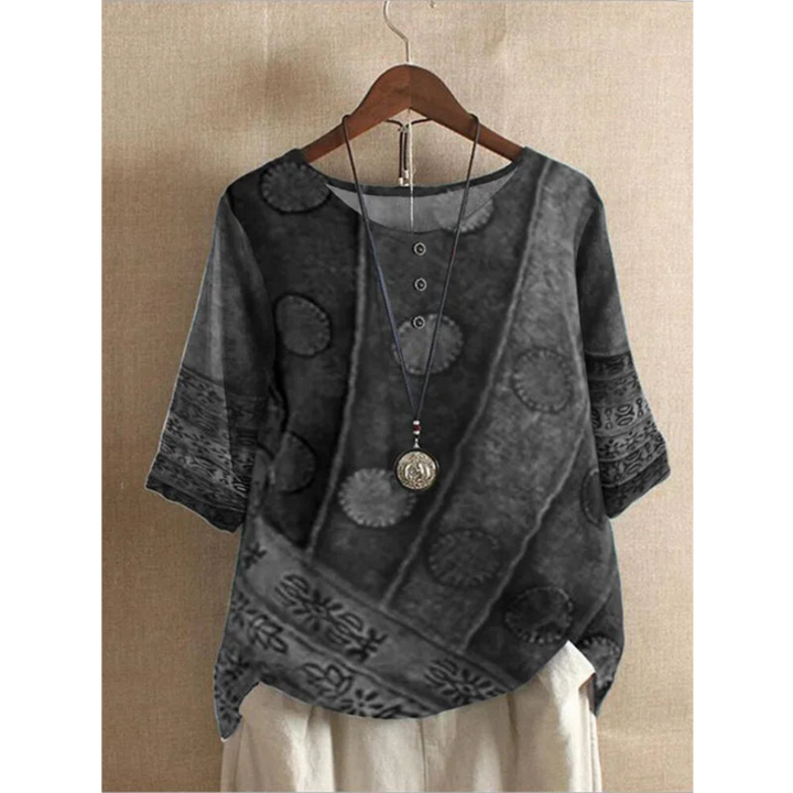 Valarie - Comfortable Colorful Top With Half Sleeves