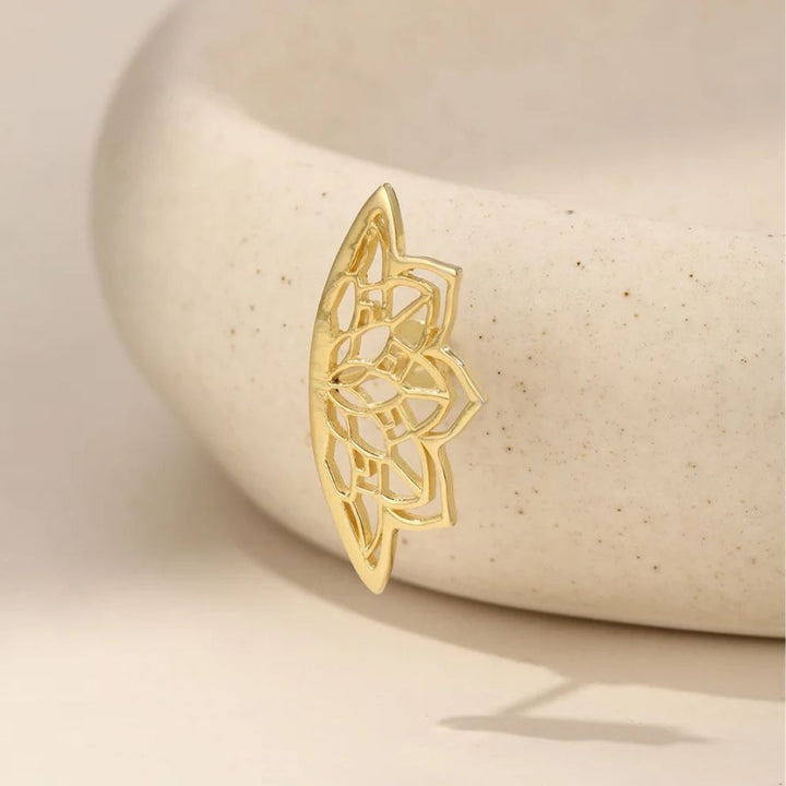 Mieko - Mandala Helix Earring