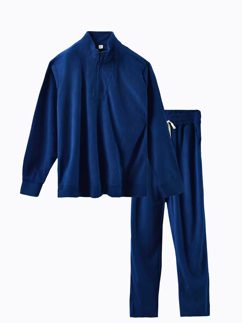 Milierix - Quarter-Zip Two-Piece Tracksuit Set