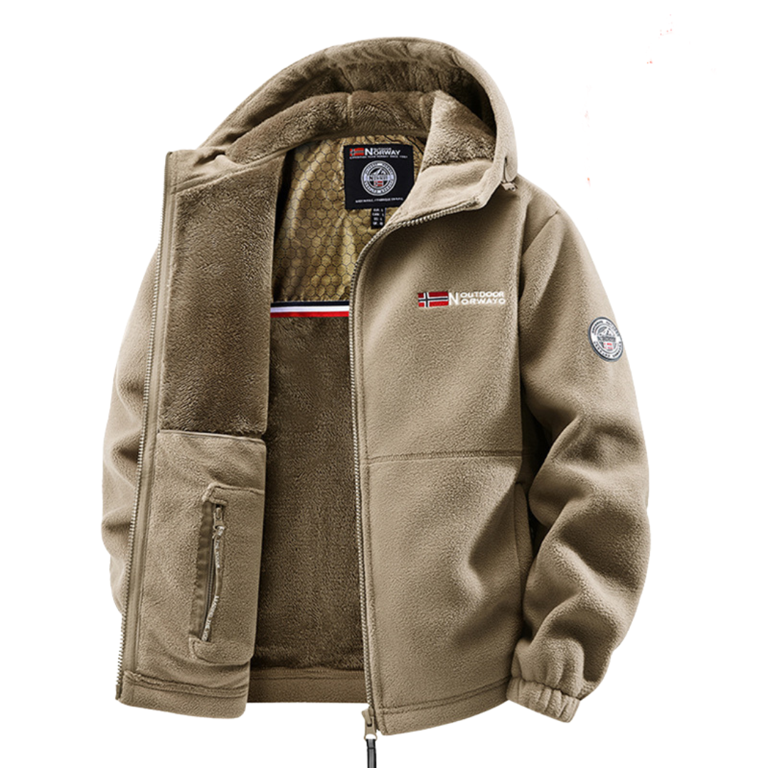 Hales - Fleece Winter Jacket with Zipper