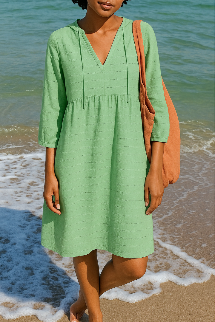 Sacide - Elegant Linen Dress