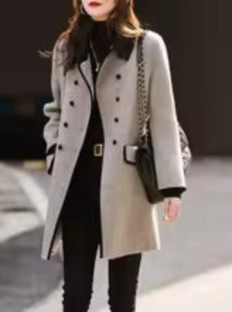Giullia - Elegant Wool Long Coat