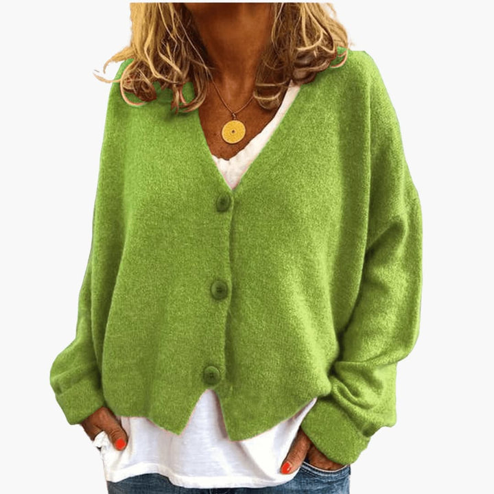 Lucrora - Long Sleeve Knitted Cardigan