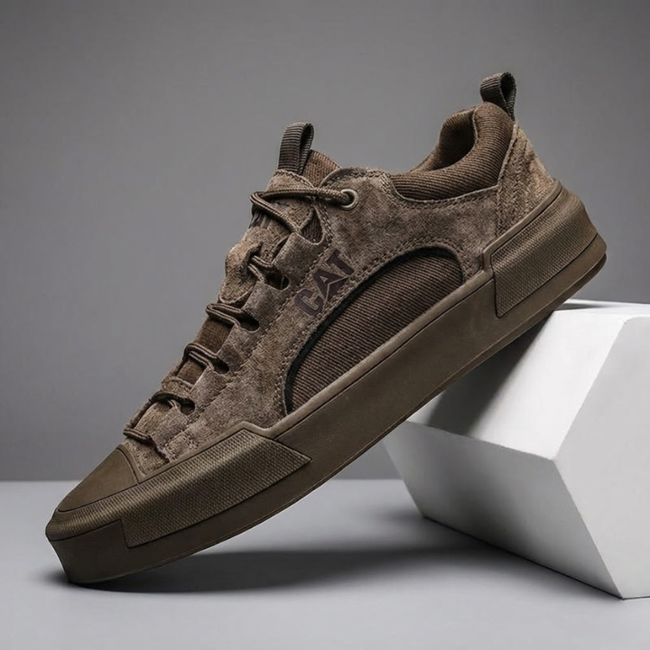 Voltform - Casual Suede Lace Up Sneakers