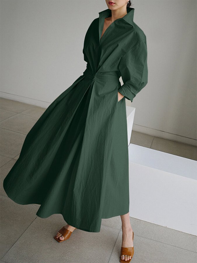 Priyanka - Elegant Long Sleeve Maxi Dress