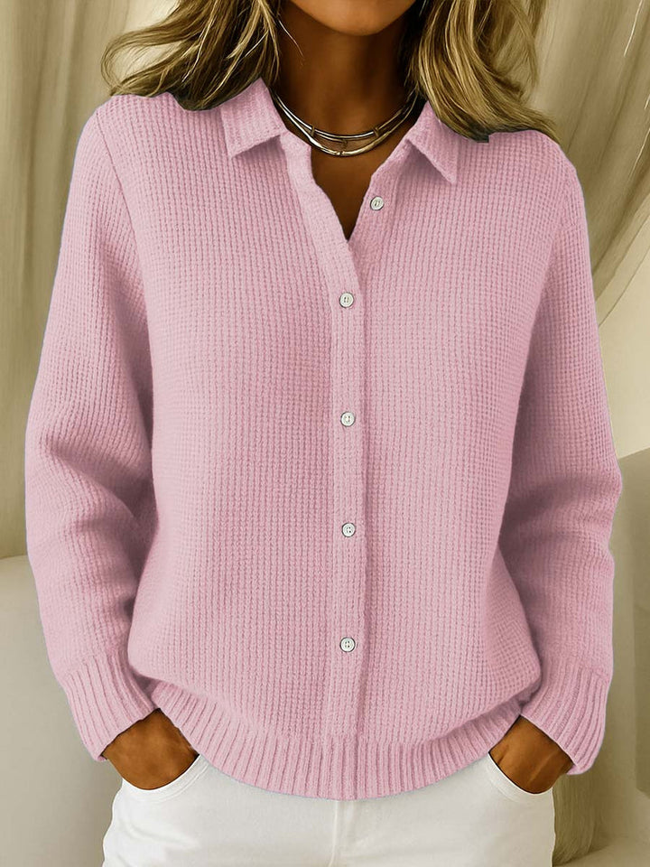 Miruna - Classic Button-down Knitted Shirt