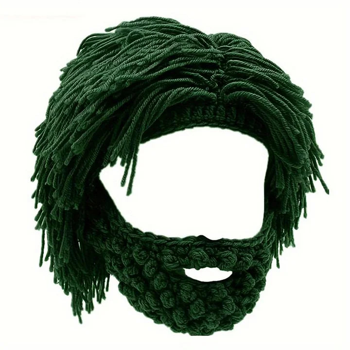 Grantley - Punk Style Beanie with Attached Straight Hair Wig