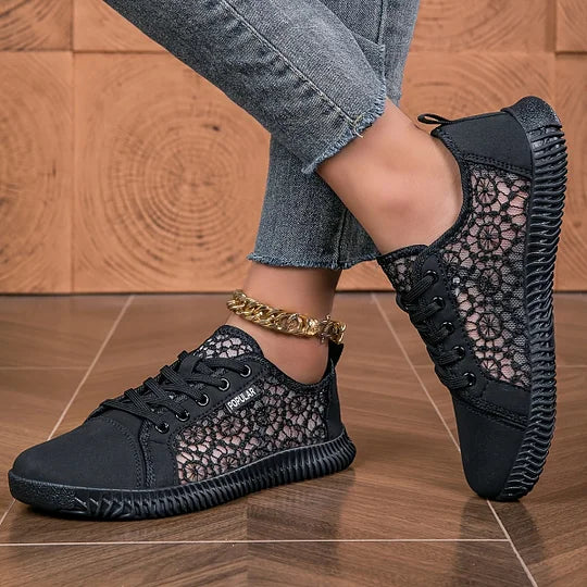 Orly - Breathable Mesh Lace-Up Loafer