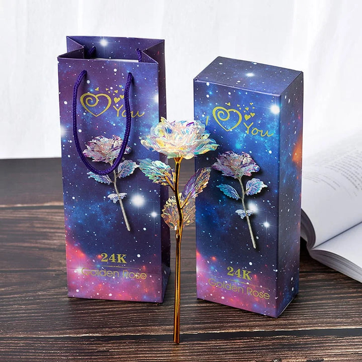 GlowPetal - Colorful Crystal Rose