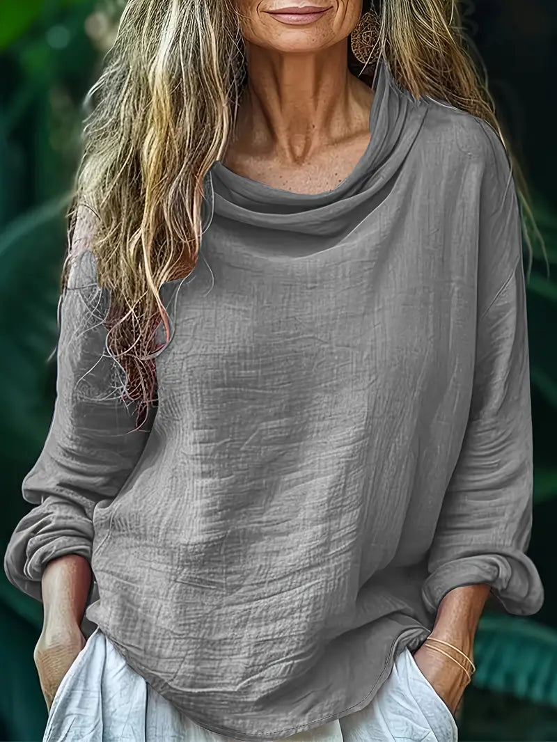 Hellen - Elegant Long Sleeve Blouse