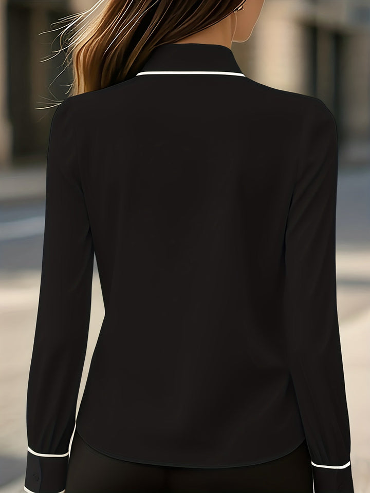 Briella - Long Sleeve Shirt With Front Tie