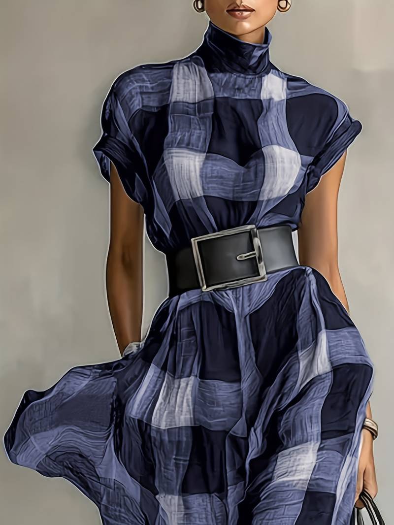 Nethara - Elegant Autumn Dress With Belt