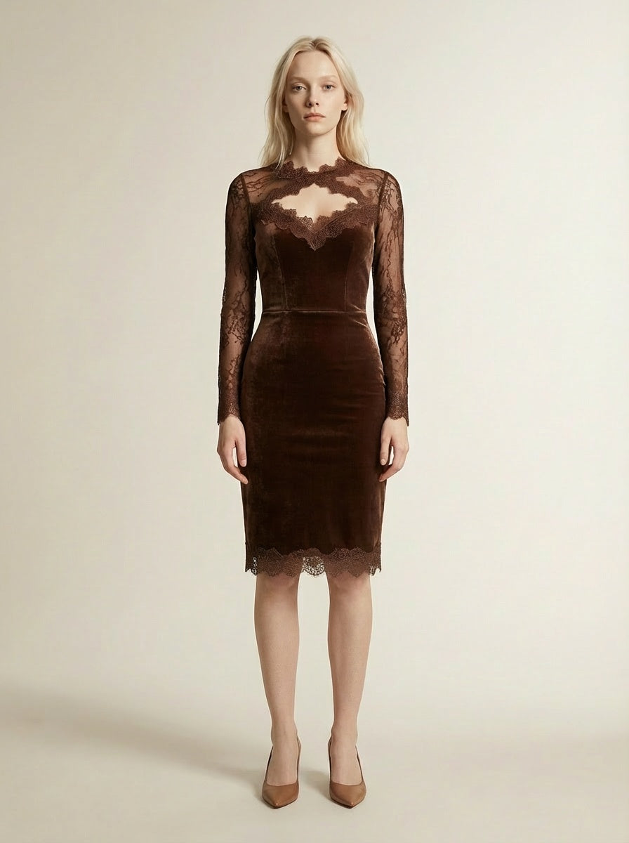 Nadiya - Mini Dress with Elegant Lace