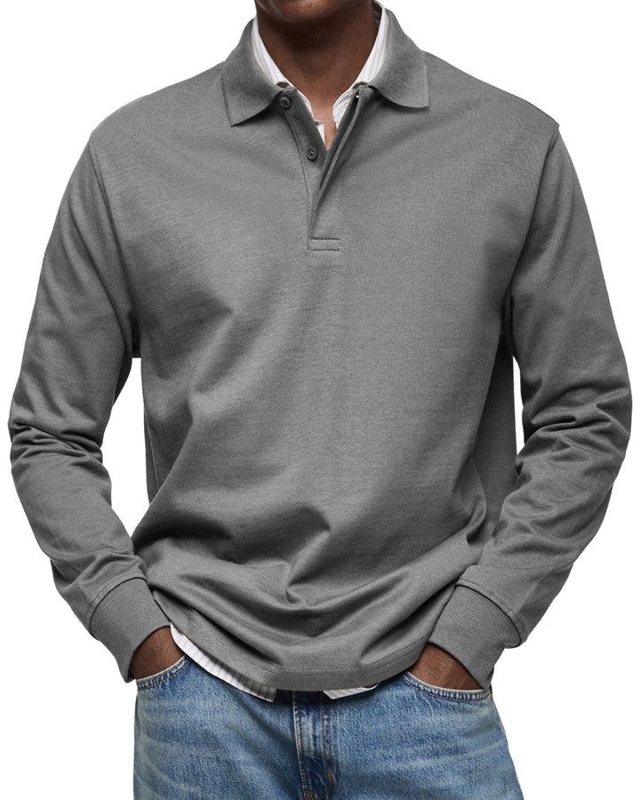 Elhanan - Stylish Polo Shirt With Long Sleeve