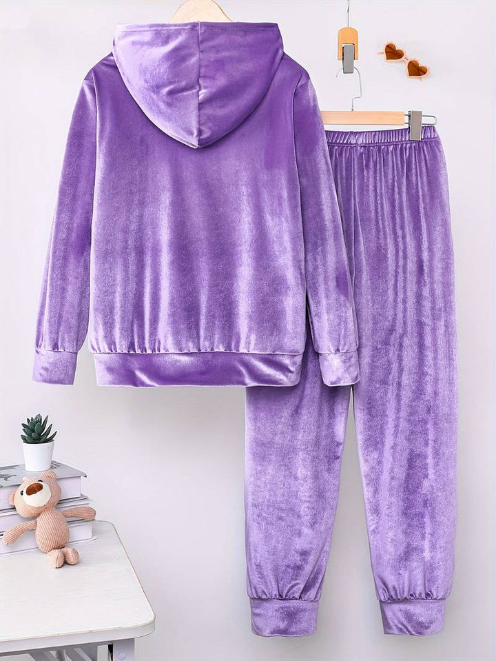 Tiferet - Elegant Hooded Sweater And Trousers Set