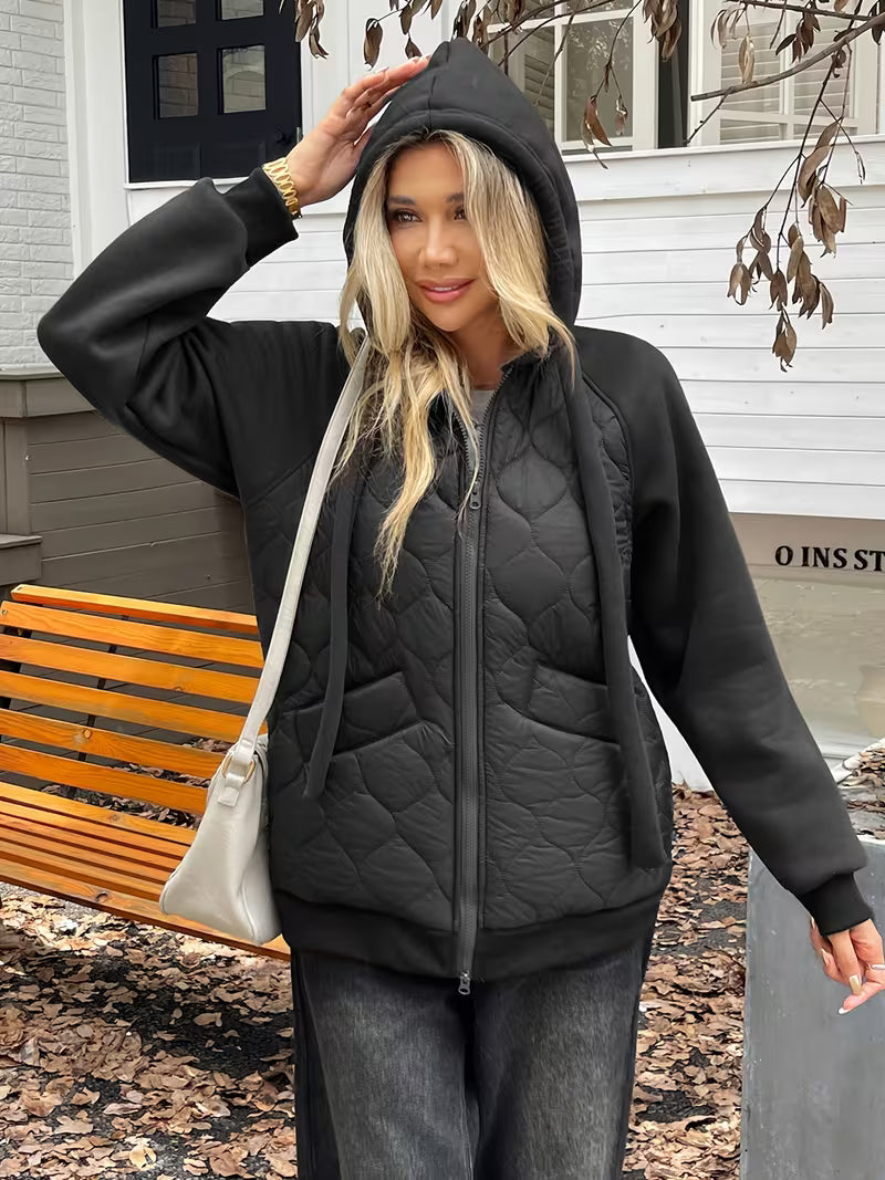 Tatjua - Long Sleeve Jacket With Quilted Panels