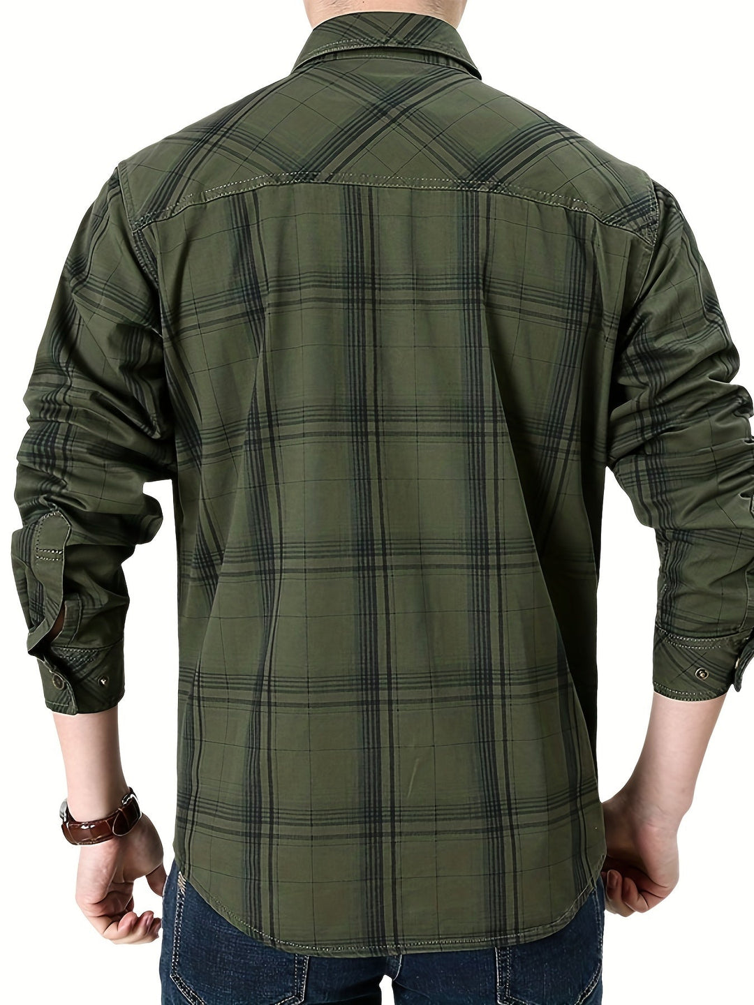 Phineas - Plaid Long Sleeve Shirt with Multi Pockets