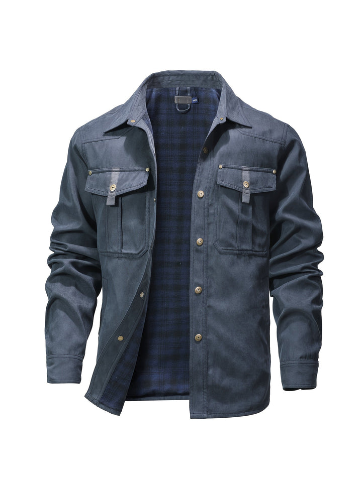 Evrypidis - Casual Long Sleeve Cargo Jacket