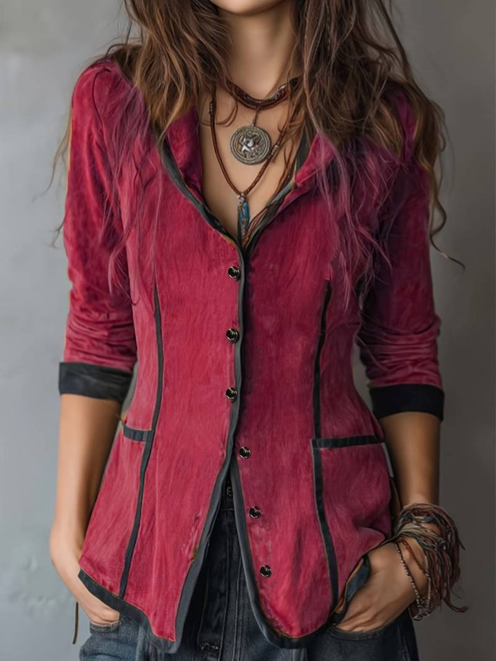 Yaara - Vintage Hooded Jacket With Long Sleeve