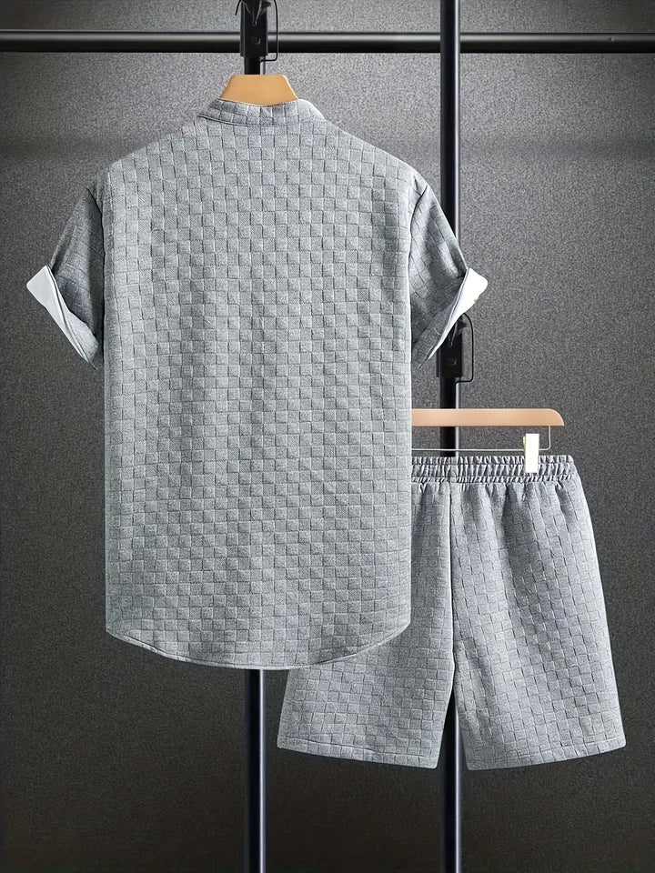 Zane - Casual Summer Short Sleeve Shirt And Short Set
