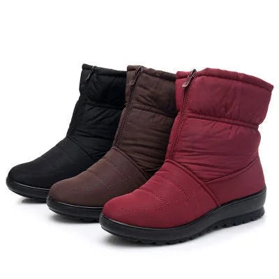 Afonia - Water Resistant Snow Boots with Zipper