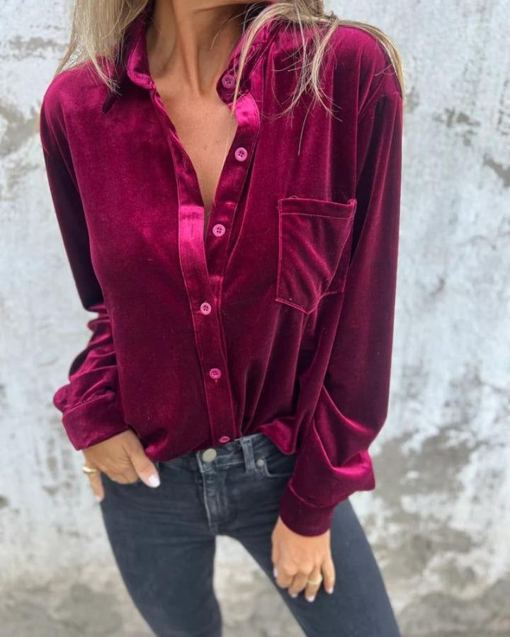 Arinka - Elegant Long Sleeve Shirt