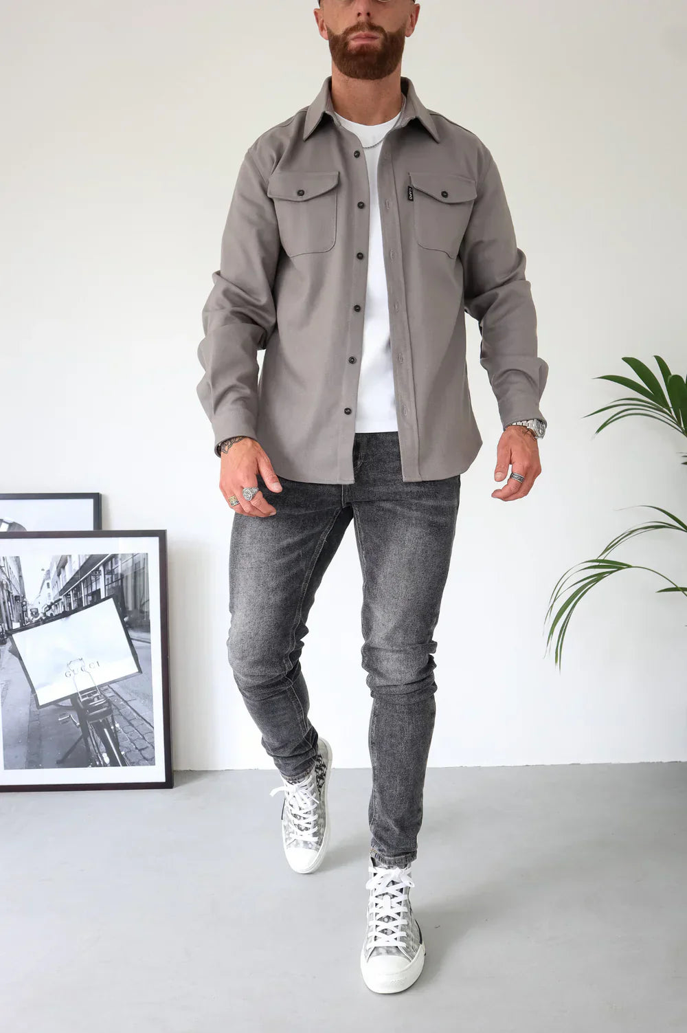 Dewid - Button Up Shirt With Front Pockets