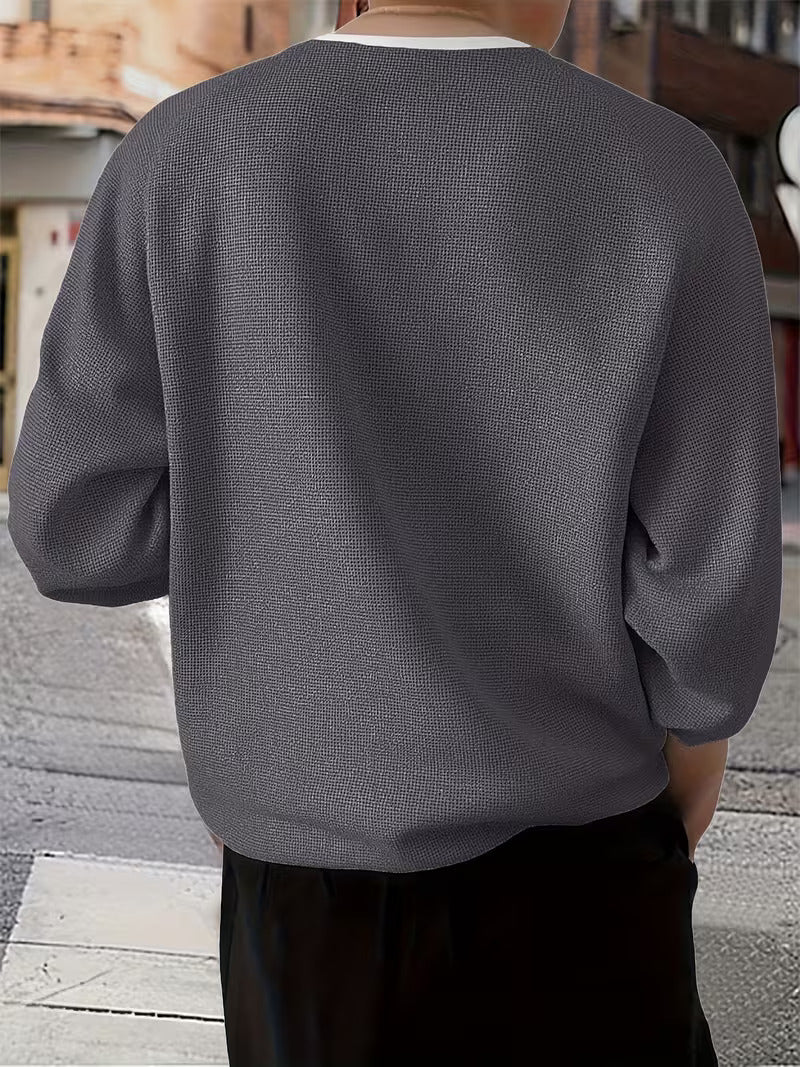 Stjepan - Long Sleeve Top With White Fabric Collar