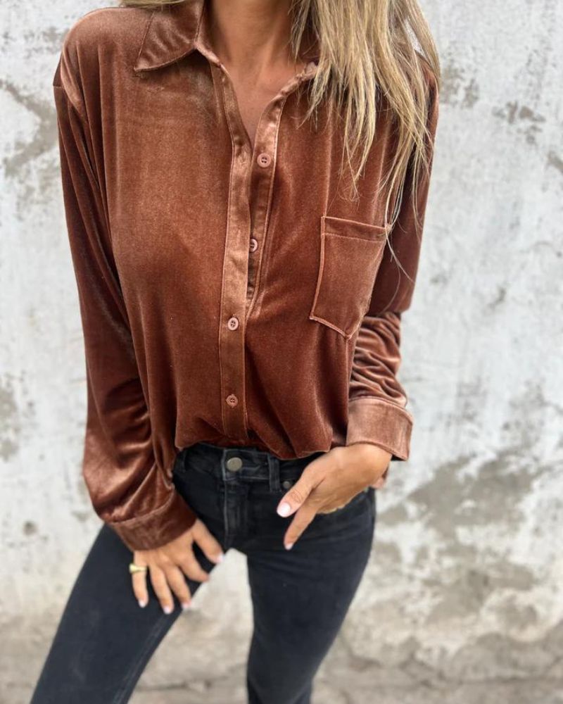 Arinka - Elegant Long Sleeve Shirt