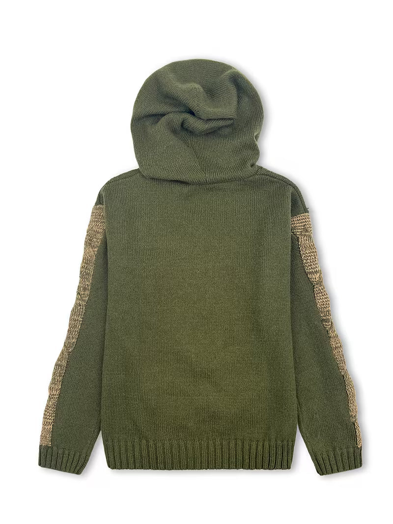 Cypriana - Elegant Knitted Sweater With Hood