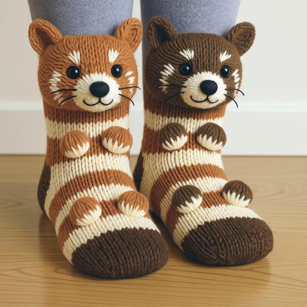 CuteStep - Knitted Animal Socks
