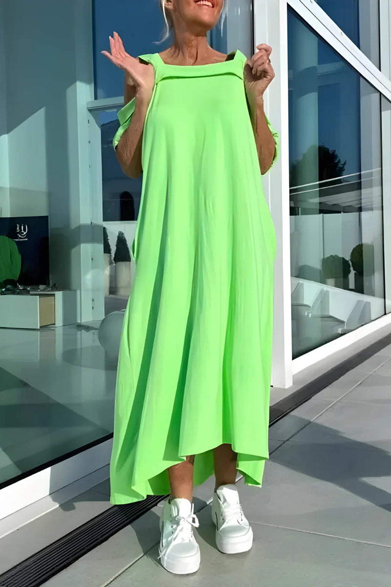 Vathsala - Long Off-Shoulder Summer Dress