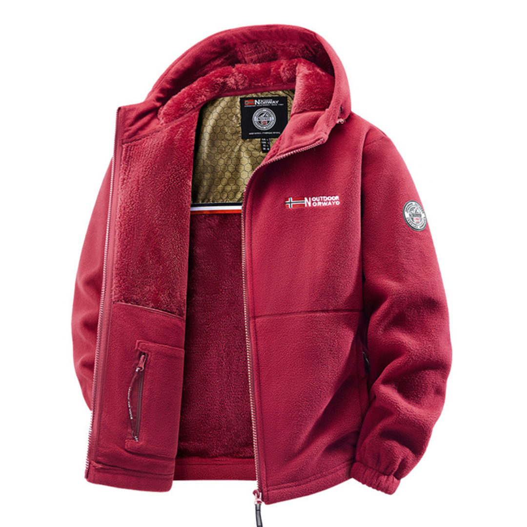 Hales - Fleece Winter Jacket with Zipper