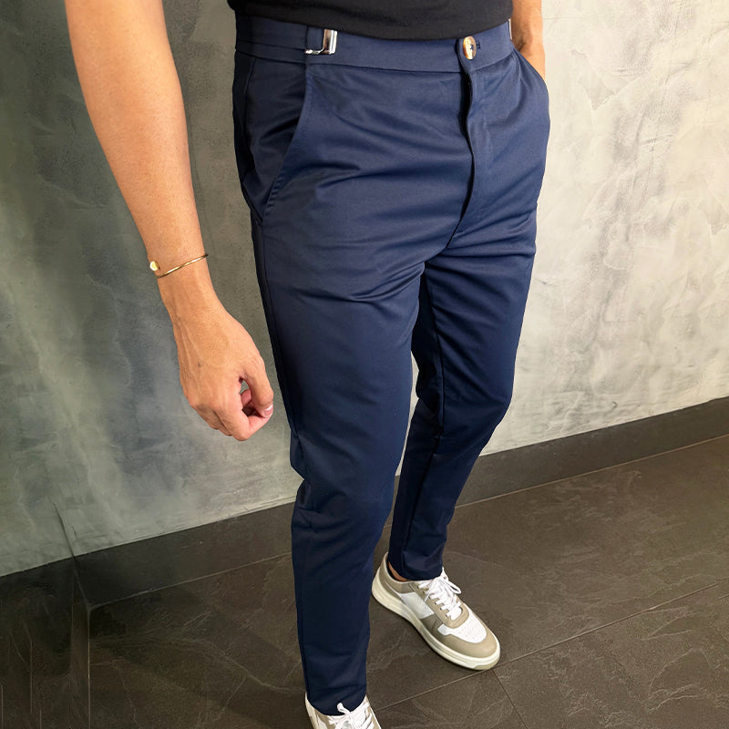 Matan - Classic Stretch Slim Fit Trousers