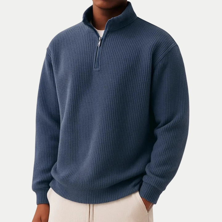 Shachar - Casual Zip-Up Sweater