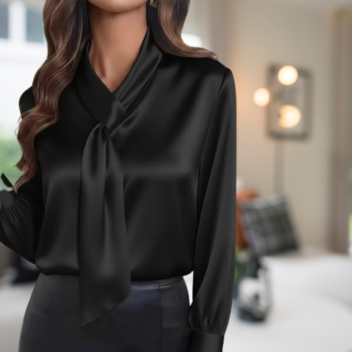 Dorottya - Elegant Satin Blouse