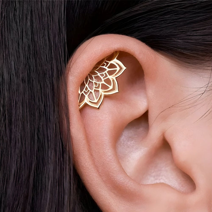 Mieko - Mandala Helix Earring