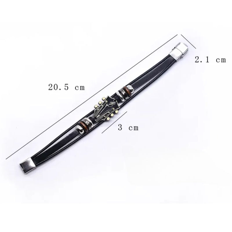 Guitarista - Guitar Leather Bracelet