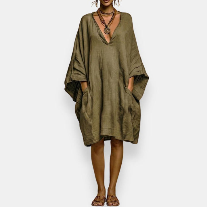 Diaraye - Oversized Low Cut Dress