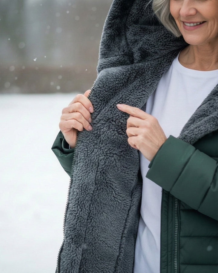 Oksiana - Fleece Lined Puffer Coat