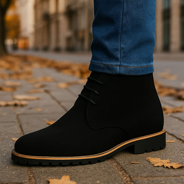 Zampa - Elegant Lace-up Leather Boot