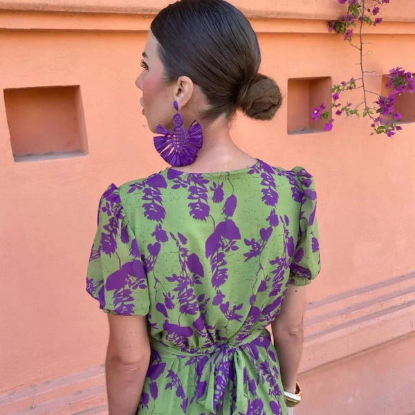 Ilze - Floral Print Long Dress